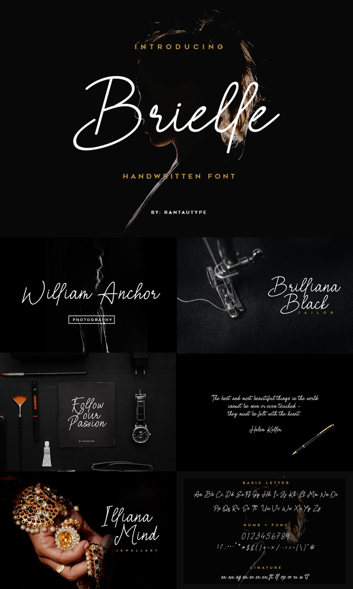 Brielle Font poster