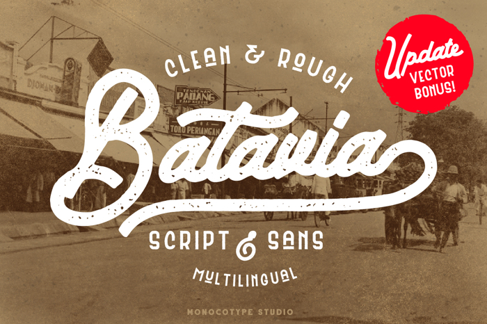 Batavia Sans Clean Font poster