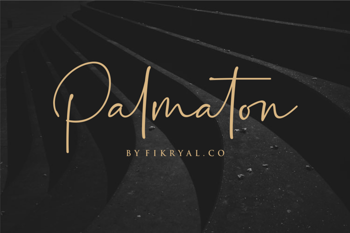 Palmaton Font poster