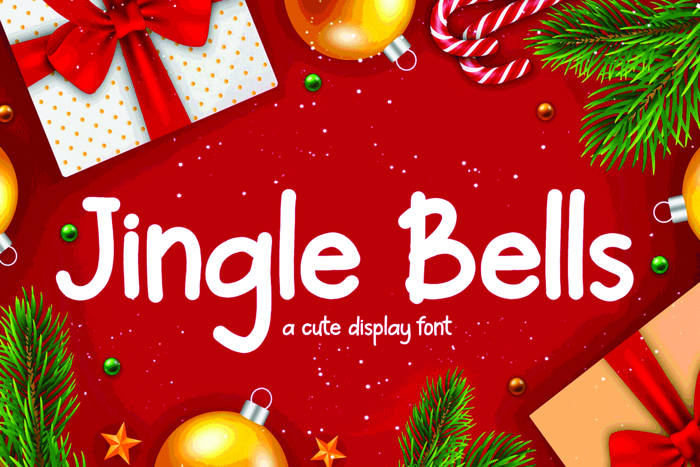 Jingle Bells Font poster