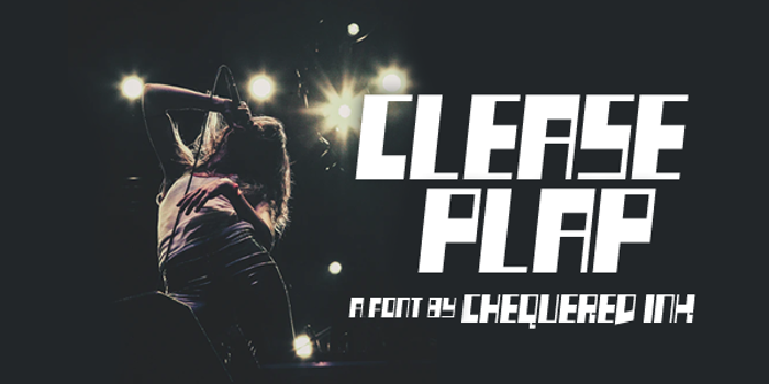 Clease Plap Font poster