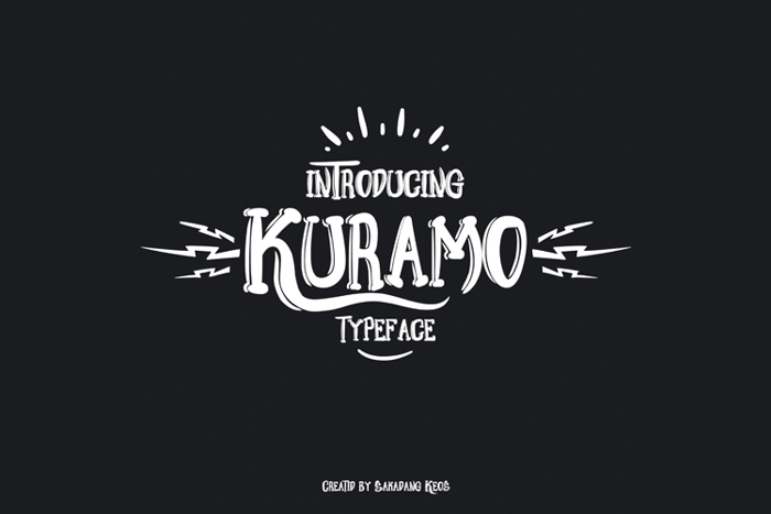 Kuramo Font poster