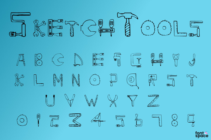 SketchTools Font poster