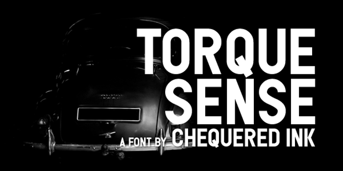 Torque Sense Font poster