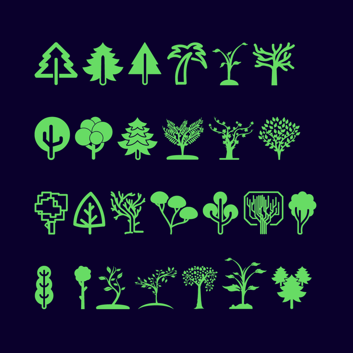 Trees Go Font poster