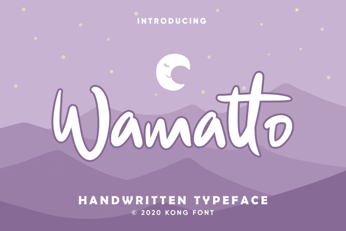 Wamatto Font poster
