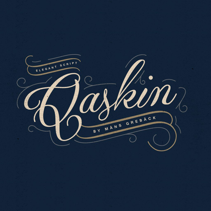 Qaskin Font poster