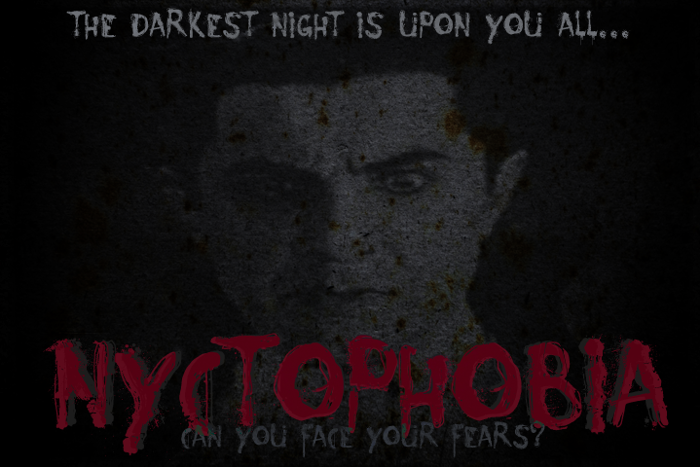 Nyctophobia Font poster