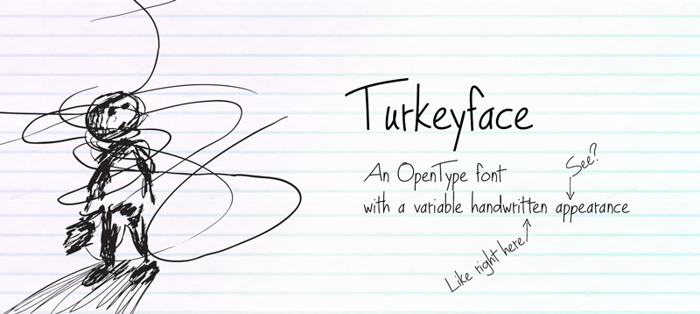 Turkeyface Font poster