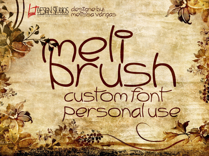 Meli Brush Font poster
