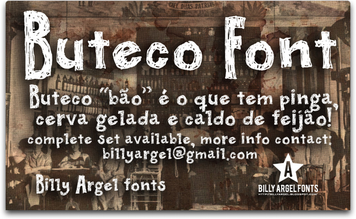 BUTECO Font poster