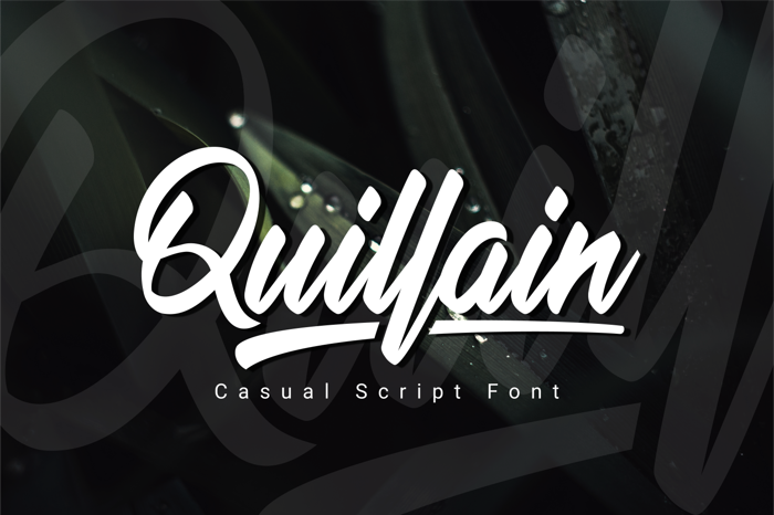 Quillain Font poster