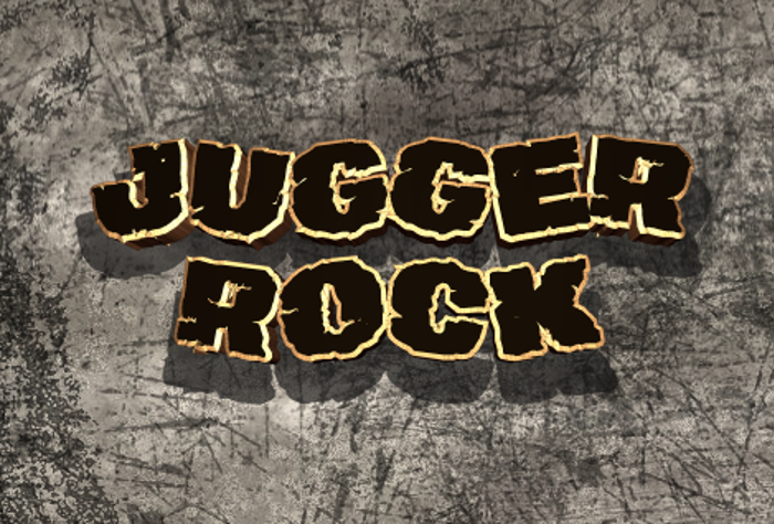 Jugger Rock Font poster