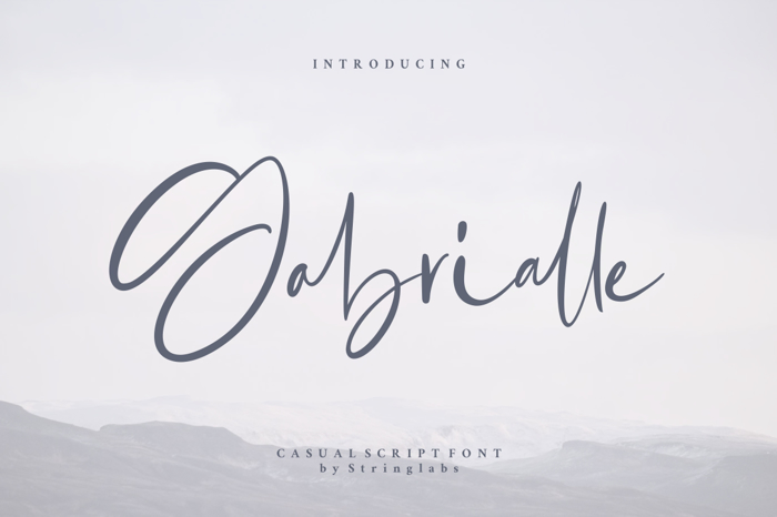 Gabrialle Font poster
