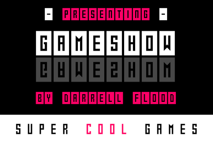 Gameshow Font poster