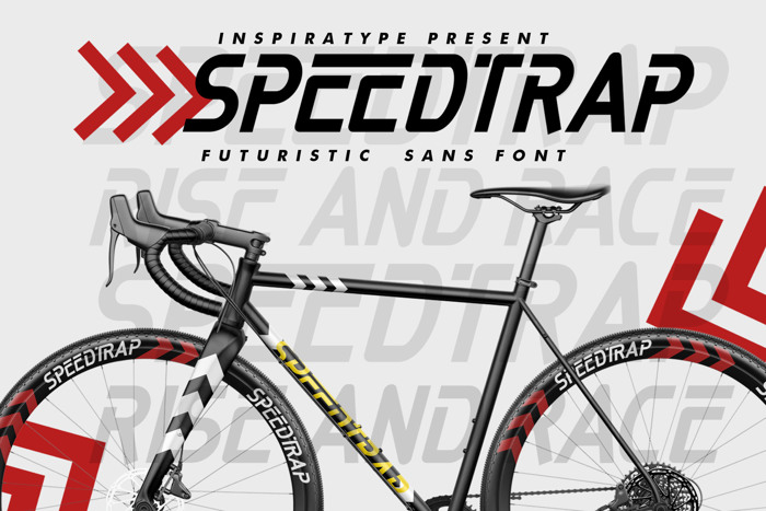 SPEEDTRAP Font poster