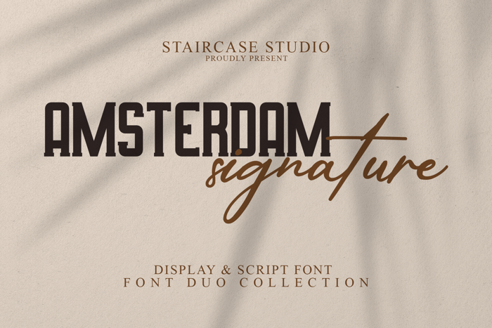 Amsterdam Signature Font poster