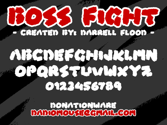 Boss Fight Font poster