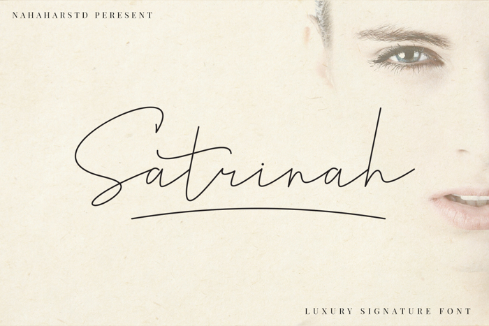 Satrinah Demo Font poster