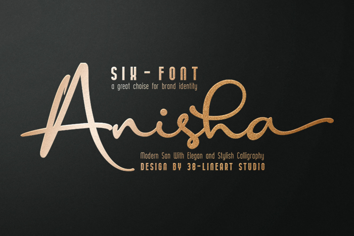 Anisha Font poster
