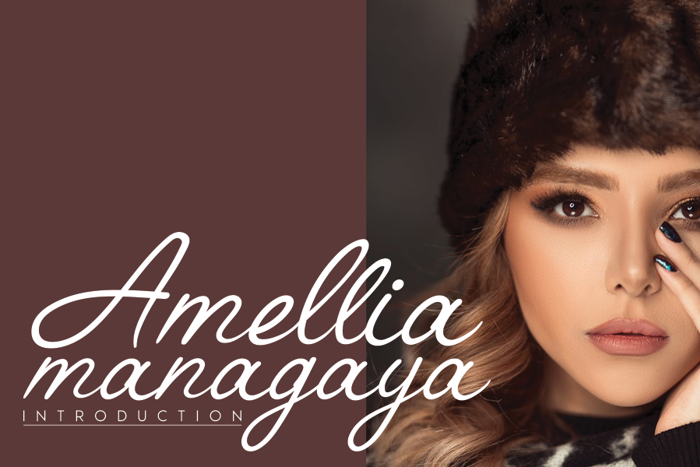 Amellia Font poster