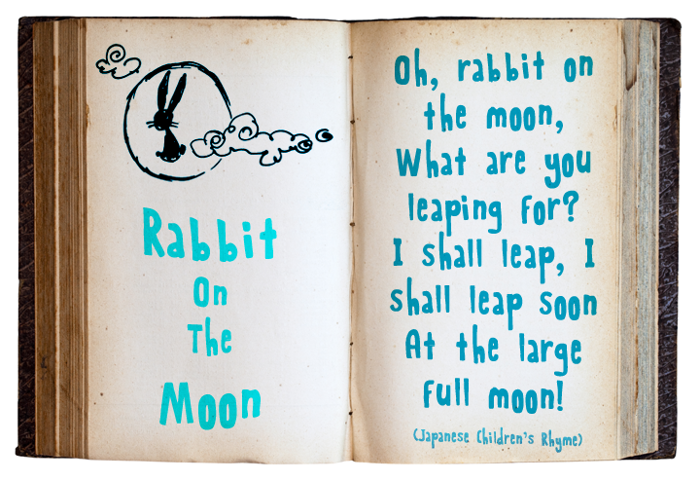 Rabbit On The Moon Font poster