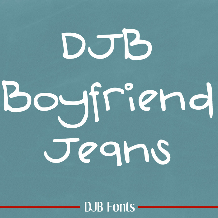 DJB Boyfriend Jeans Font poster