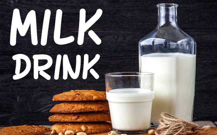 MILK DRINK Font poster