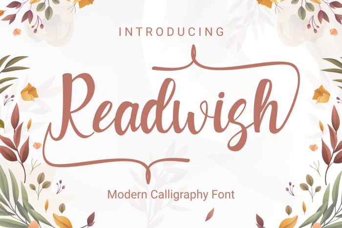 Readwish Font poster