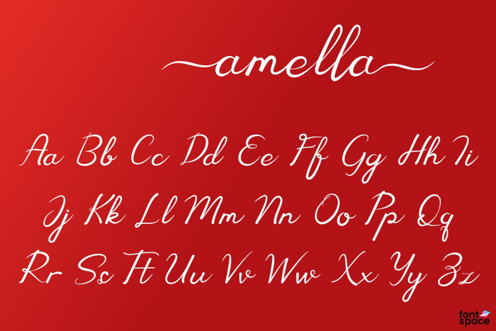 Amella Font poster
