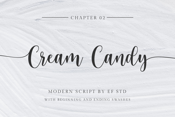 Cream Candy Font poster