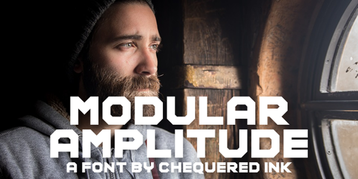 Modular Amplitude Font poster