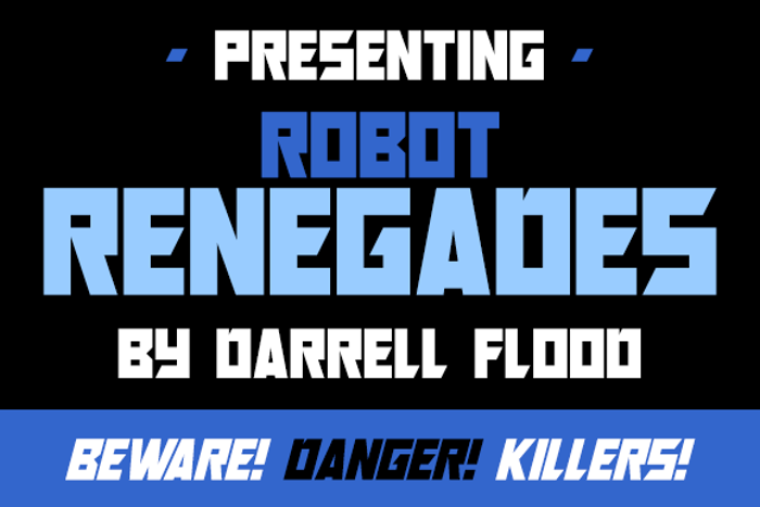 Robot Renegades Font poster