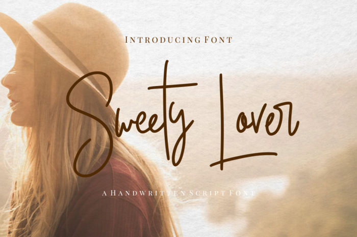 Sweety Lovers Font poster