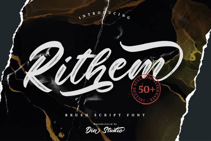 Rithem Font poster