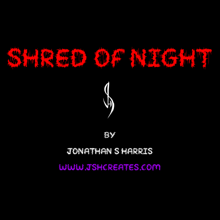 SHRED OF NIGHT Font poster