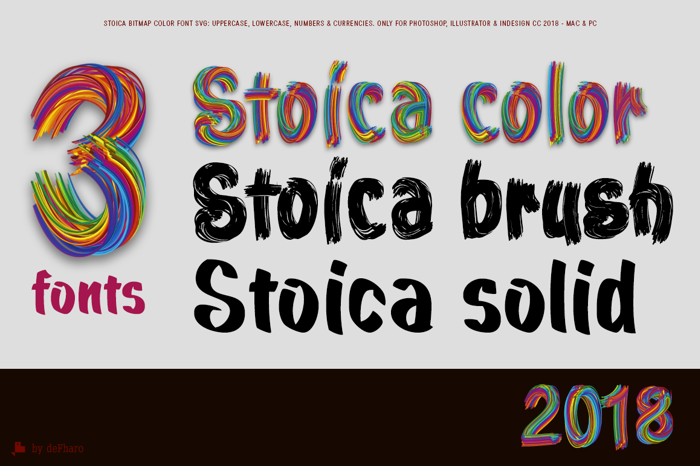 Stoica Brush Font poster