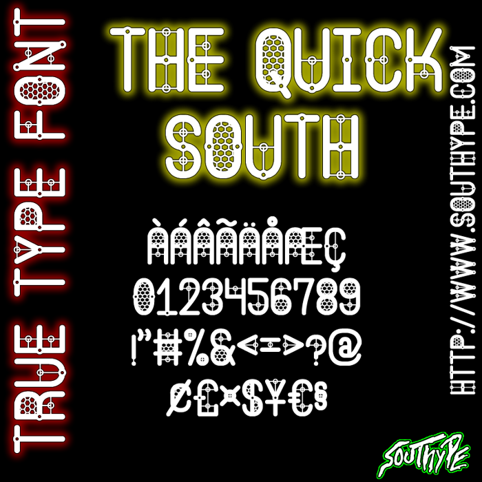 The Quick South St Font poster