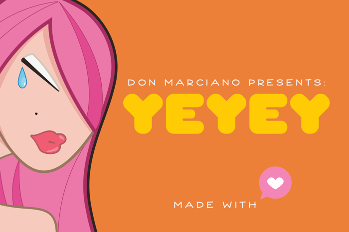 Yeyey Font poster