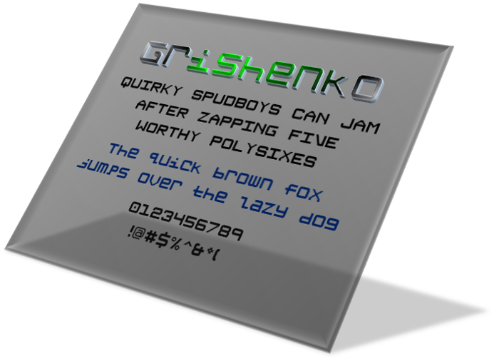 Grishenko NBP Font poster