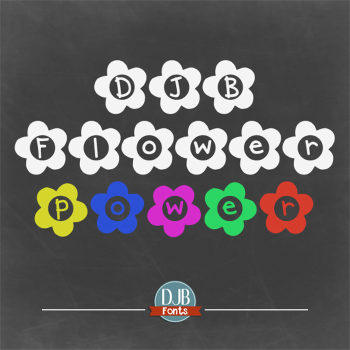 DJB Flower Power Font poster