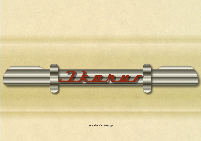 Ikarus BUS Font poster
