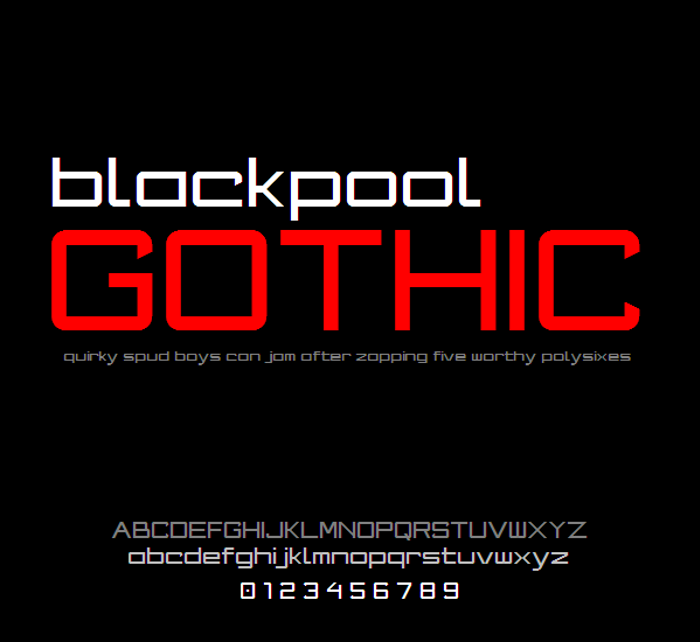 Blackpool Gothic NBP Font poster