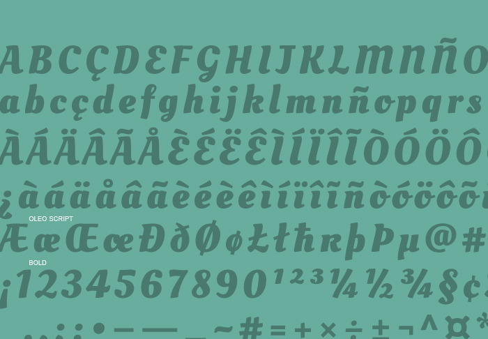 Oleo Script poster