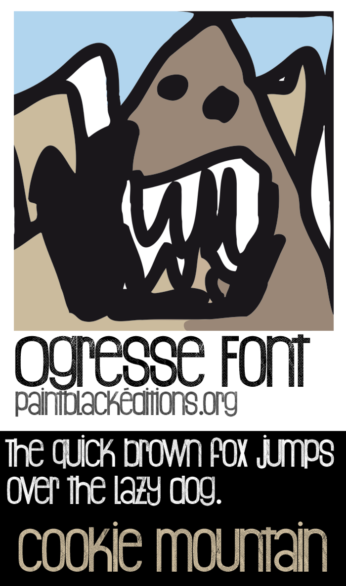 Ogresse Font poster