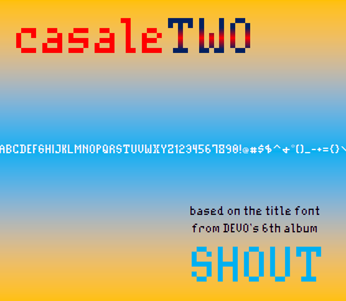 CasaleTwo NBP Font poster