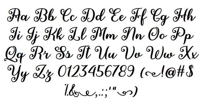 Fairies in the Forest Font poster