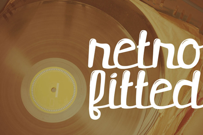 retrofitted Font poster