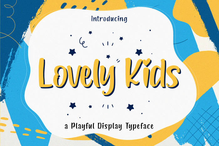 Lovely Kids Font poster