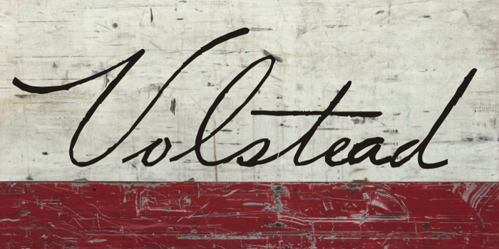 Volstead Font poster